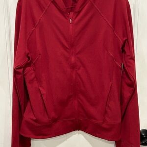 Yogalicious Lux Full Zip Jacket Woman’s Athletic Activewear XLarge Cranberry